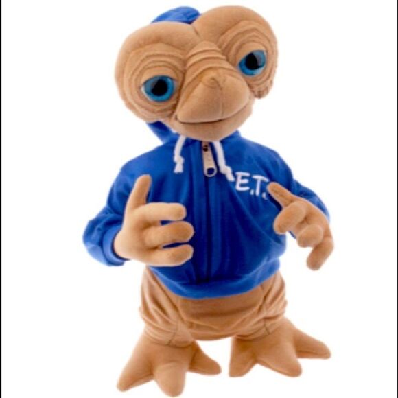 E.T.‎ Plush with Blue Sweatshirt Original from Universal Studios - Picture 1 of 1
